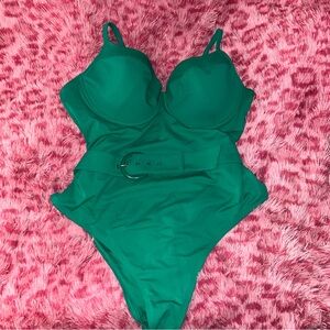 Joe Fresh Teal Swimsuit with Belt